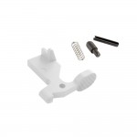 AR-15 Bolt Catch Assembly Kit with Plunger, Spring & Roll Pin - Cerakote Bright White